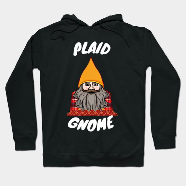 Plaid Gnome Hoodie by Shadowbyte91